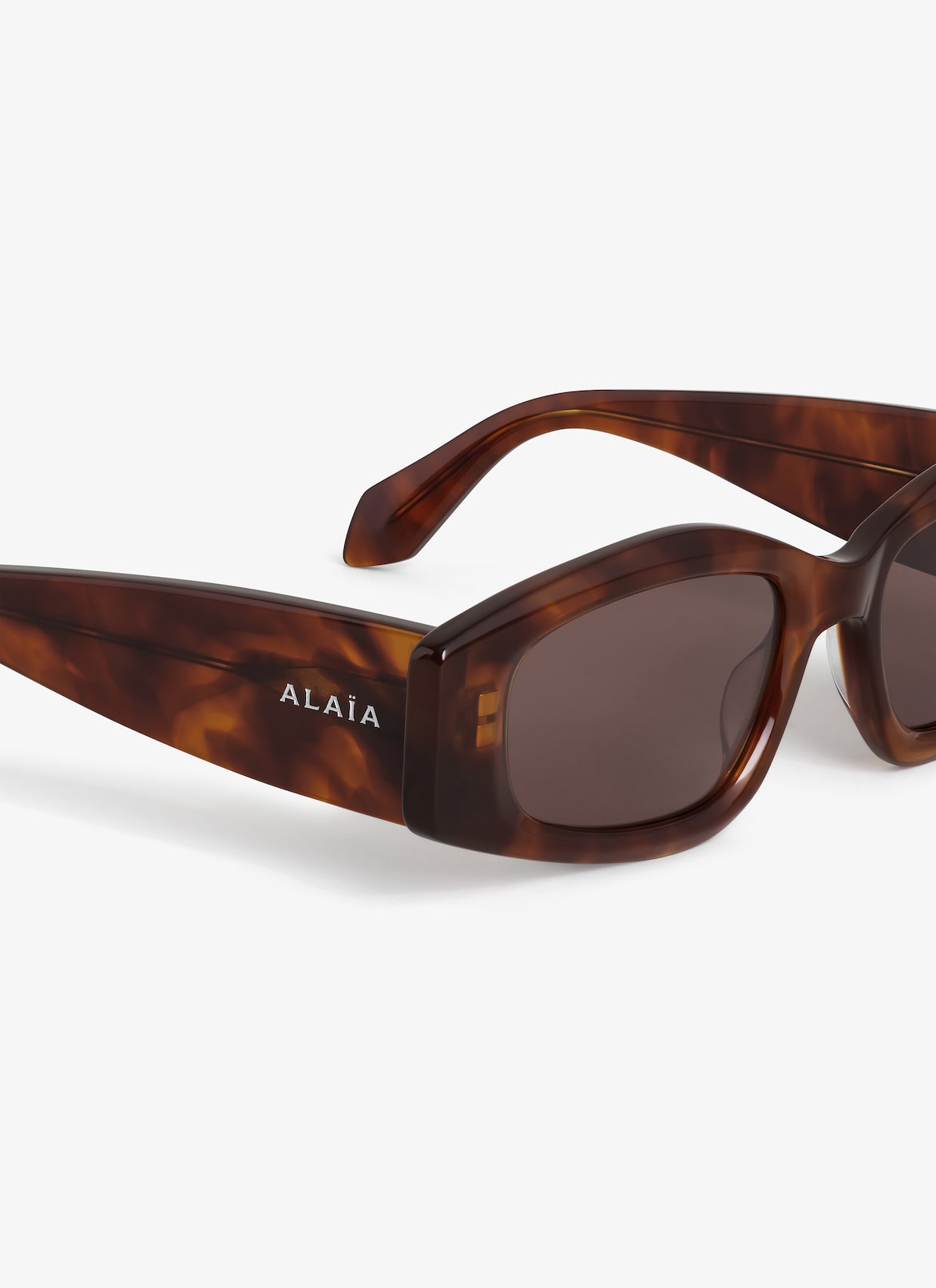 OVAL SUNGLASSES ALAÏA BROWN OVAL SUNGLASSES